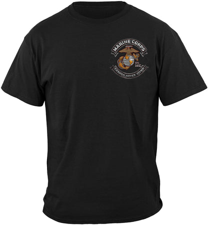 US Marine Corps Eagle Globe Anchor Badge Motto T Shirt. High Quality Cotton, Large Sizes, Breathable Top, Loose Casual T-shirt