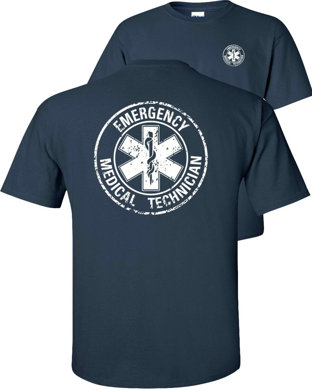 EMT Symbol Back Print T-Shirt